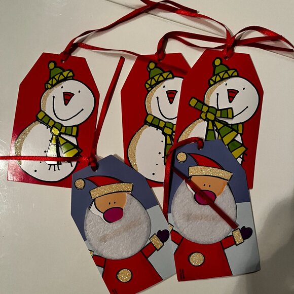 Christmas and Snowman Gift Tags Set of 5 – Free with Bundle - Picture 4 of 6